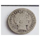 1912 D Barber Dime