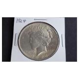 1924 Peace Silver Dollar