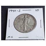 1940 S Walking Liberty Half Dollar
