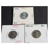 1943 P, D & S Wartime Lincoln Steal Wheat Cent