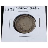 1898 S Barber Quarter
