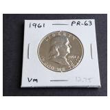 1961 Franklin Half Dollar