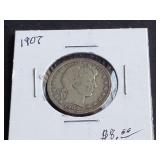 1907 Barber Quarter