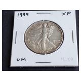 1939 Walking Liberty Half Dollar