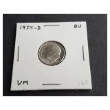 1954 D Roosevelt Dime