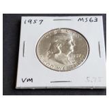 1957 Franklin Half Dollar
