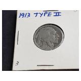 1913 Buffalo Nickel Type 2
