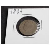 1889 V Nickel