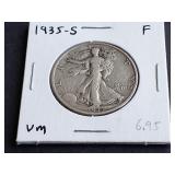 1935 S Walking Liberty Half Dollar
