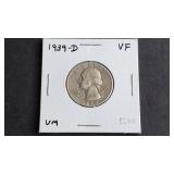 1939 D Washington Quarter