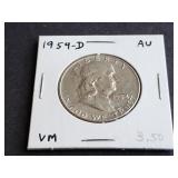 1954 D Franklin Half Dollar