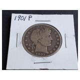 1901 Barber Half Dollar