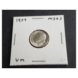 1954 Roosevelt Dime