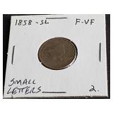 1858 Flying Eagle Cent Small Letters