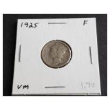 1925 Mercury Dime