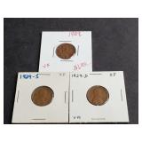 1929 P, D & S Lincoln Wheat Cents