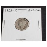 1923 S Mercury Dime