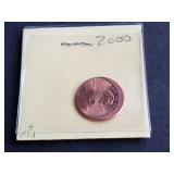 Off-Center 2000 Lncoln Wheat Cent