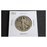 1921 Walking Liberty Half Dollar Key Date