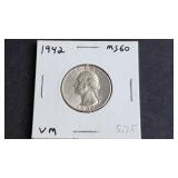 1942 Washington Quarter