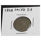 1868 Shield Nickel