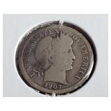 1907 O Barber Dime