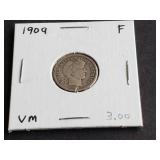 1909 Barber Dime