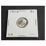 1951 D Roosevelt Dime
