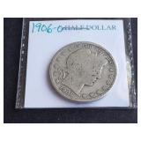 1906 O Barber Half Dollar