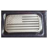 American Flag 1 Oz. .999 Silver Bar