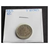 1883 V Nickel "No Cents"