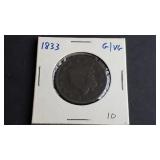 1833 Large Cent