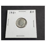 1951 Roosevelt Dime