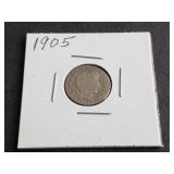 1905 Barber Dime