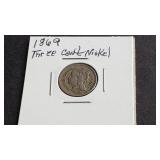 1869 3 Cent Nickel