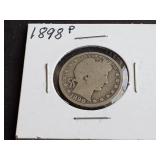 1898 Barber Quarter