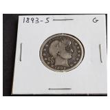 1893 S Barber Quarter