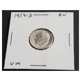1959 D Roosevelt Dime