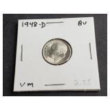 1948 D Roosevelt Dime