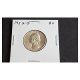 1952 D Washington Quarter