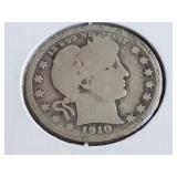 1910 D Barber Quarter