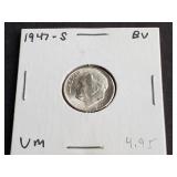 1947 S Roosevelt Dime