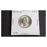 1953 D Washington Quarter