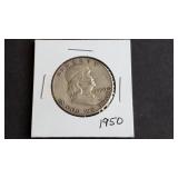 1950 Franklin  half Dollar