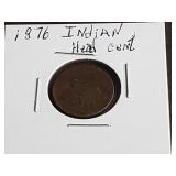 1876 Indian Head Cent