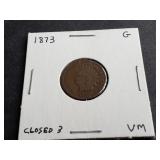 1873 Indian Head Cent