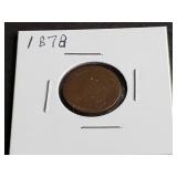 1878 Indian Head Cent