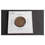 1855 Braided Hair Half Cent