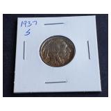 1937 S Buffalo Nickel
