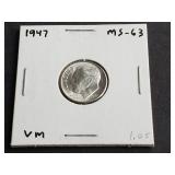 1947 Roosevelt Dime